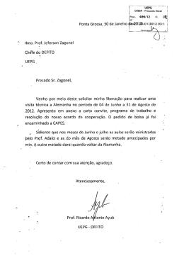 Ponta Grossa, 30 de Janeiro diim&euml;OlZ&otilde;/orrzom 03z1