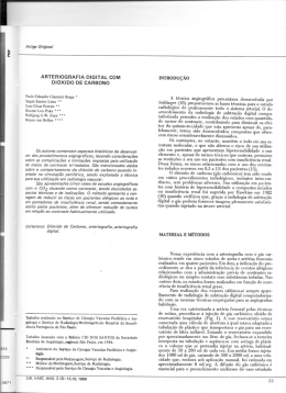 Arteriografia Digital Com Di&oacute;xido de Carbono