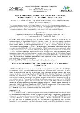 polui&ccedil;&atilde;o sonora e di&oacute;xido de carbono nos terminais