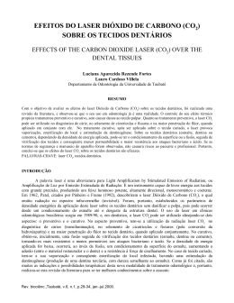 efeitos do laser di&oacute;xido de carbono (co ) sobre os tecidos dent&aacute;rios