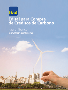 Edital para Compra de Cr&eacute;ditos de Carbono
