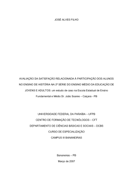 JOS&Eacute; ALVES FILHO - Minist&eacute;rio da Educa&ccedil;&atilde;o