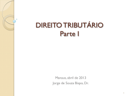 DIREITO TRIBUT&Aacute;RIO