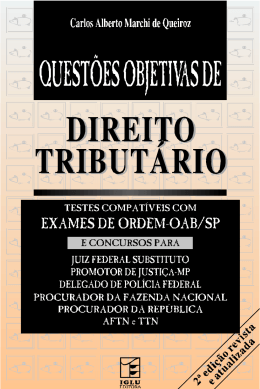 00217 - Questões Objetivas de Direito Tributário