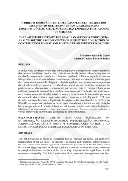 7607 o direito tribut&aacute;rio interpretado pelo stj