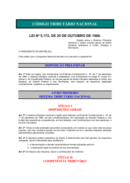 C&Oacute;DIGO TRIBUT&Aacute;RIO NACIONAL