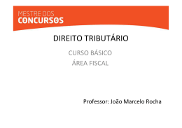 Direito Tribut&aacute;rio - Mestre dos Concursos