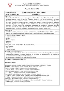 Direito Tribut&aacute;rio I pe
