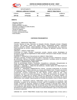 Direito Tribut&aacute;rio II