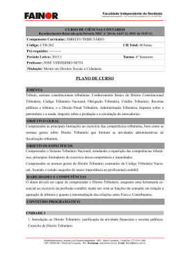 Direito Tribut&aacute;rio