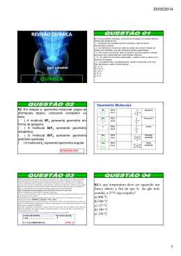 REVIS&Atilde;O FACID - QU&Iacute;MICA - PROF. JURANDIR
