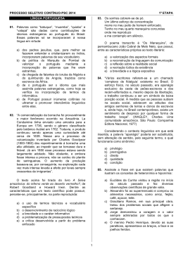 PROCESSO SELETIVO CONTÍNUO-PSC 2014 1ª ETAPA