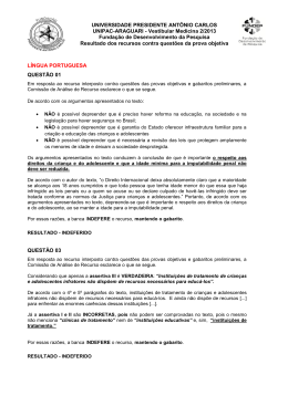 RESPOSTAS DE RECURSO