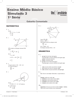 ensino M&eacute;dio B&aacute;sico Simulado 3