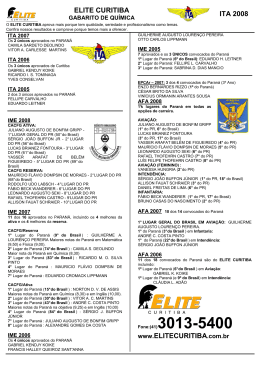 ELITE CURITIBA ITA 2008 www.ELITECURITIBA.com