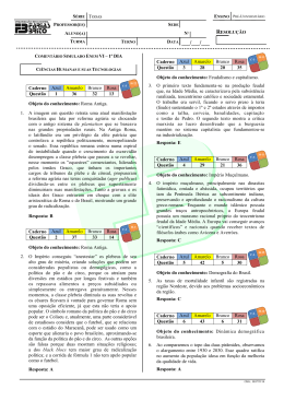 Simulado ENEM VI (Cienc Humanas &ndash; Cienc Natureza)