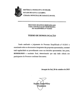 REPÚBLICA FEDERATIVA DO BRASIL ESTADO DE sANTA