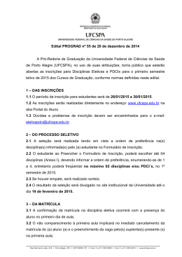 Edital PROGRAD n&deg; 55/2014
