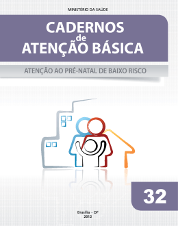 Atenção ao pré-natal de baixo risco