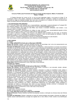 Edital n&ordm;01/2009 - Concursos BioRio