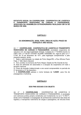 estatuto social da cooperlogin - cooperativa de log&iacute;stica e transporte