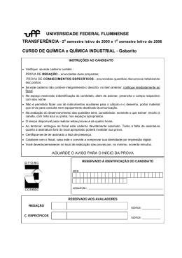 Qu&iacute;mica Industrial - Uff - Universidade Federal Fluminense