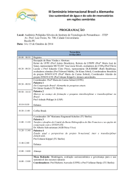 programa&ccedil;&atilde;o - Universidade Federal de Pernambuco