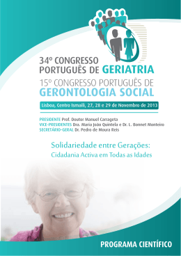 programa cient&iacute;fico - SPGG &ndash; Sociedade Portuguesa de Geriatria e