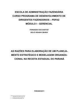 18) planejamento estrat&eacute;gico e modelagem organizacional