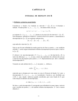 Integral de Riemann em R