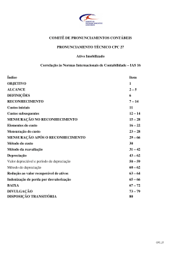 CPC 27 Ativo Imobilizado