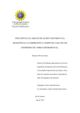 influ&ecirc;ncia da adi&ccedil;&atilde;o de &aacute;cido tart&aacute;rico na - Poli Monografias