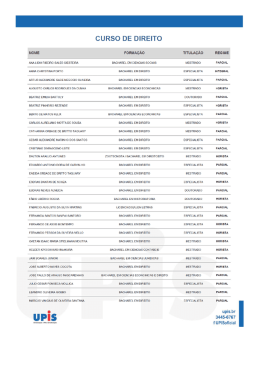 CURSO DE DIREITO