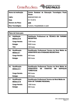Plano de Curso - Etec Adolpho Berezin