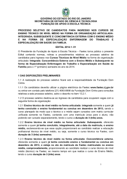 Edital T&eacute;cnico N&iacute;vel M&eacute;dio