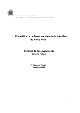 Plano Diretor de Desenvolvimento Sustentável de Porto Real (2ª