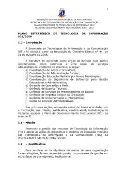 Plano Estrat&eacute;gico de TI