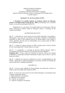 Resolu&ccedil;&atilde;o n&ordm; 061