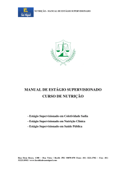 Nutrição - Faculdade São Miguel