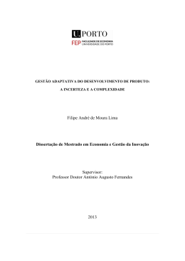 Filipe Andr&eacute; de Moura Lima Disserta&ccedil;&atilde;o de Mestrado em Economia