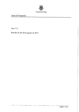 Ata executivo nº 15 de 24 de agosto de 2015