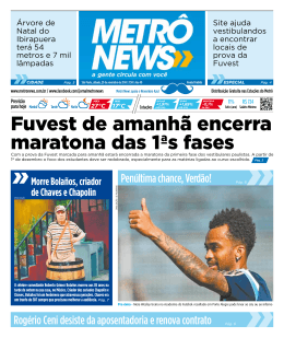 + VEJA MAIS - Metr&ocirc; News