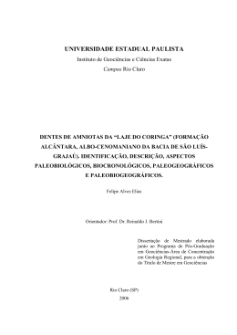 Dentes de Amniotas da Laje do Coringa (Formação Alcântara, albo