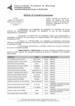 Edital 010-2015-Comissão - Diretoria de Assuntos Acadêmicos