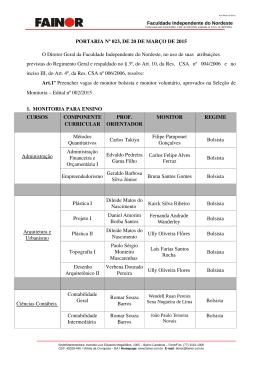 PORTARIA N&ordm; 023, DE 20 DE MAR&Ccedil;O DE 2015 O Diretor