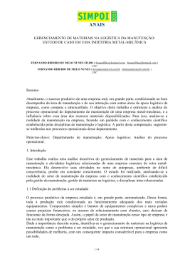GERENCIAMENTO DE MATERIAIS NA LOG&Iacute;STICA DA
