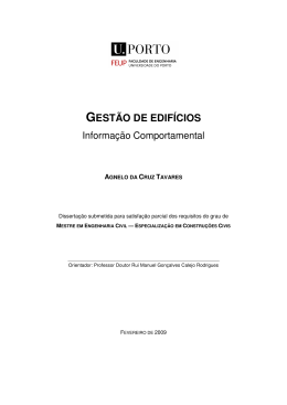 GEST&Atilde;O DE EDIF&Iacute;CIOS - Ordem dos Engenheiros