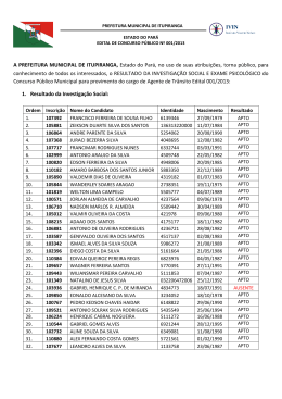 A PREFEITURA MUNICIPAL DE ITUPIRANGA, Estado do Par&aacute;