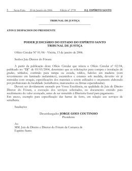 PODER JUDICIÁRIO DO ESTADO DO ESPÍRITO SANTO