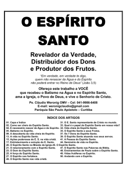 O ESP&Iacute;RITO SANTO